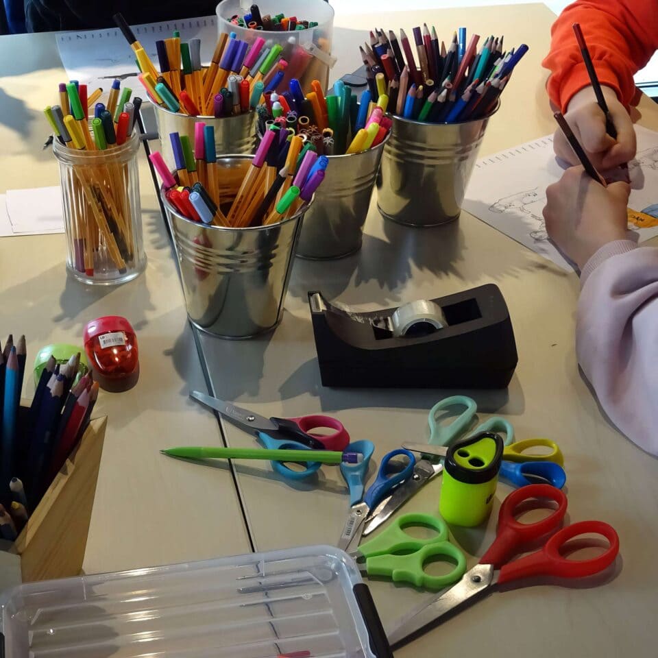 Atelier avec l'école De Bordeau